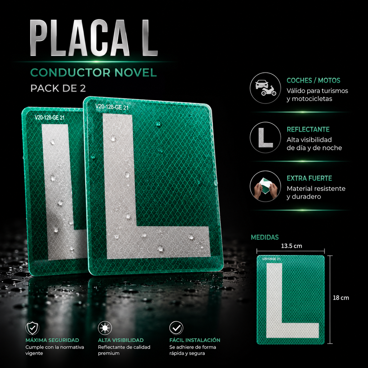 PACK x2 PLACAS L